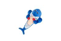 Jouet pour chien en peluche Muscle Shark, jouet à mâcher en caoutchouc qui couine, vente directe d'usine, OEM personnalisé, jouet pour animaux de compagnie amusant et durable, vente en gros ODM