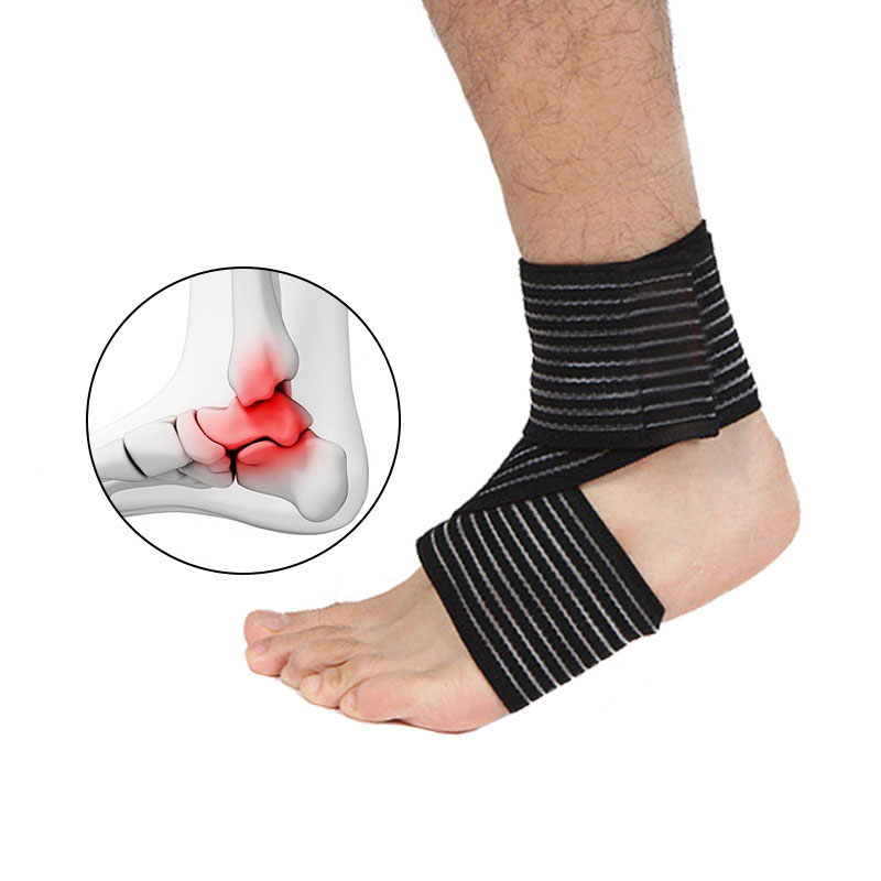 Регулируемый защитный бандаж против растяжения для баскетбольных суставов, бандаж для голеностопа, компрессионный поддерживающий рукав