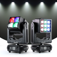 LEAHUA Infinite Stage LED Light Strobe Moving Head 4x60W RGBW Wash Beam Zoom Pixel pour DJ Disco Bar Mariage Événement TV