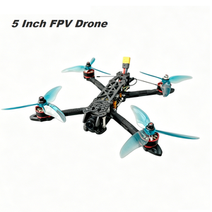 โดรน FPV น้ำหนักเบาขนาด 5 นิ้ว พร้อมโครงคาร์บอนไฟเบอร์ 6S 55A ESC 5.8G 2W VTX กล้องมุมกว้าง 1500TVL จัดส่งรวดเร็ว พร้อมบิน - Product Image 1