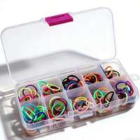 Boîte de rangement en plastique transparente au design classique, 10 compartiments, durable, multifonctionnelle, pour vis, bijoux, amovible - Vente flash