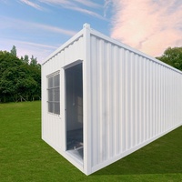 Casa Contenedor Prefabricada Modular Desmontable de 20 pies, Personalizada, de Dos Dormitorios, Minimalista, Resistente al Fuego, para Oficina o Taller