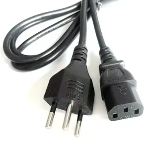 Cable de alimentación estándar suizo de 3 pines IEC320 C13 extensión hembra 250V 10A cables de alimentación suizos cargador cable de alimentación de la computadora