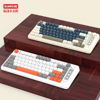 Teclado de Membrana Inalámbrico OKR248 con Logotipo Personalizado, Doble Modo, Resistente al Agua, Retroiluminación Colorida para Mac, Computadora Portátil USB