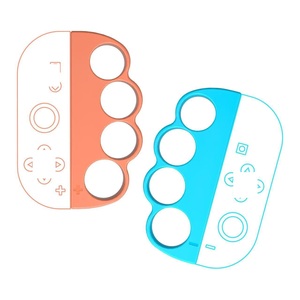 Empuñaduras genéricas para boxeo aeróbico, paquete de 2, ajustables, para fitness, manos y muñecas, compatibles <span class=keywords><strong>con</strong></span> los controladores <span class=keywords><strong>Switch</strong></span> 2 Joy-<span class=keywords><strong>Con</strong></span>, anillos NS2 naranja y azul - Product Image 1