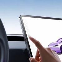 Protection d'écran en verre trempé anti-poussière pour l'écran de navigation et l'écran de divertissement arrière du Tesla Model Y 2025, intérieur de voiture
