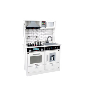 Jouets de <span class=keywords><strong>cuisine</strong></span> <span class=keywords><strong>en</strong></span> <span class=keywords><strong>bois</strong></span> électroniques blancs de grande taille pour enfants unisexes avec lumières et sons - Product Image 5