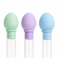 Tubes en plastique transparents de qualité alimentaire pour décoration de fête, avec couvercle, pour bonbons, sucettes et chewing-gum