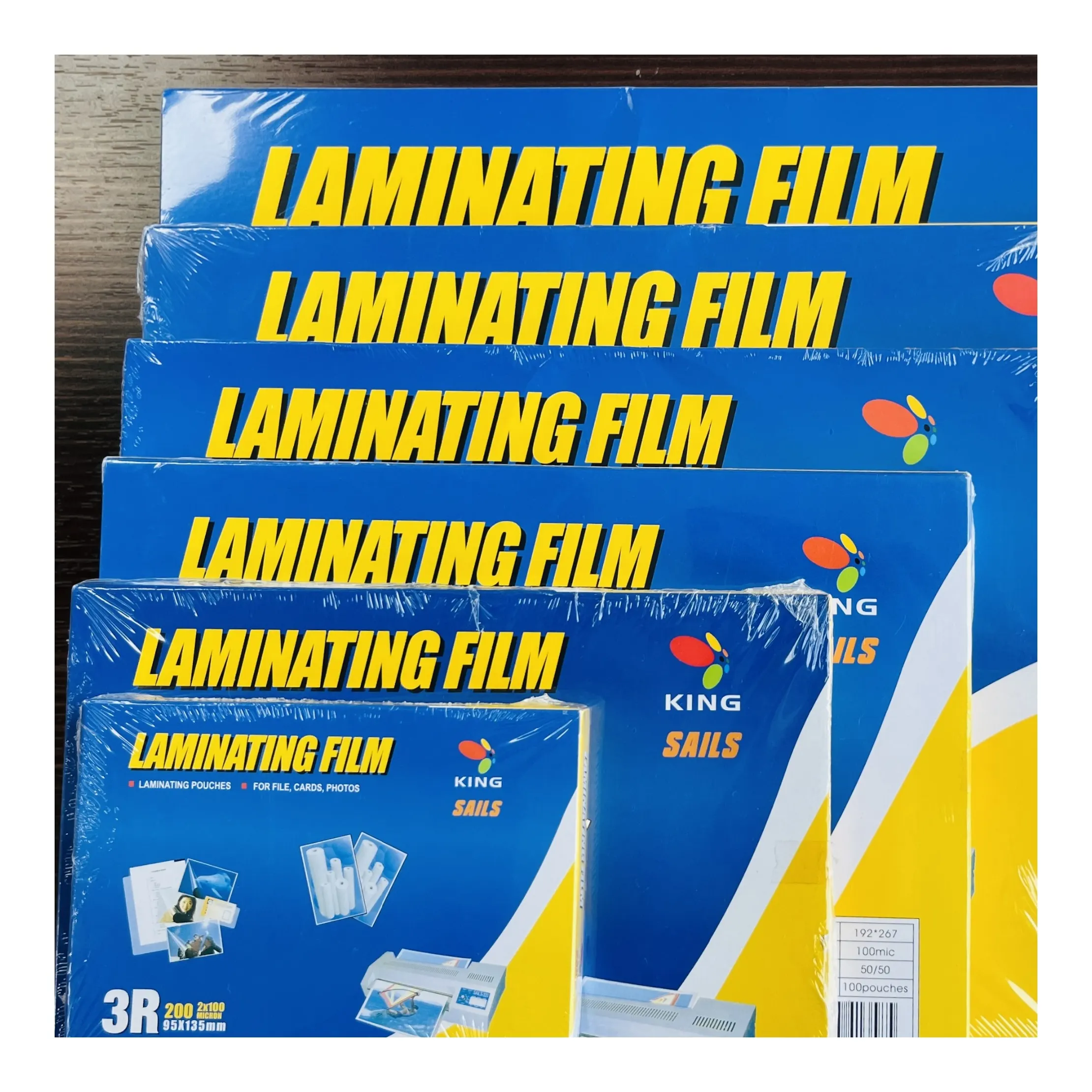 Pabrik penjualan langsung termal laminating kantong film roll sheet A3 A4 5mil plastik film untuk laporan foto perlindungan dokumen