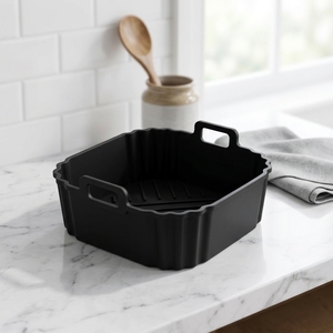 <span class=keywords><strong>Bandeja</strong></span> de silicona para freidora de aire y tapete protector, apto para alimentos, para uso doméstico - Product Image 3