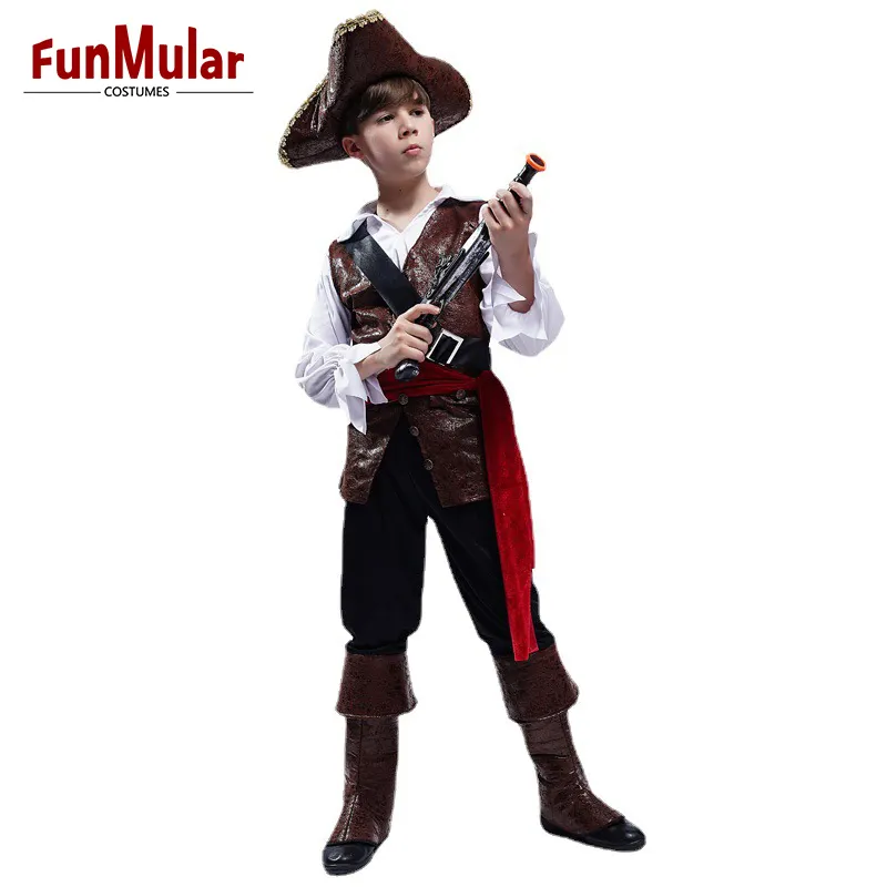 Funmular cướp biển trang phục cho bé trai Halloween cosplay vai trò chơi ăn mặc bên trang phục OEM/ODM