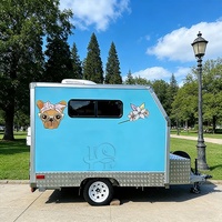 Remorque de toilettage mobile professionnelle pour chiens et chats, camion de toilettage pour animaux de compagnie avec baignoire