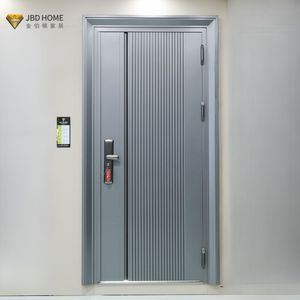 Design moderno per esterni in acciaio metallo porte di sicurezza in acciaio inox ferro ingresso anteriore per Villa case esterne - Product Image 2