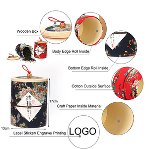 Star Packaging - Tubi di Carta Kraft di Lusso all'Ingrosso per Confezionamento Alimenti, Tè, Caffè, Caramelle, Gomme da Masticare, <span class=keywords><strong>Patatine</strong></span> con Coperchio in Bambù e Manico - Product Image 2