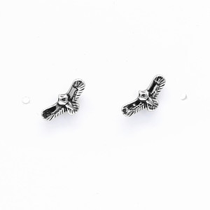 yunnique Eagle <b>Stud</b> Earrings Titanium Steel Tibetan <b>Silver</b> Animal Zodiac GZYE-0757 Fashion Jewelry - Product Image 3
