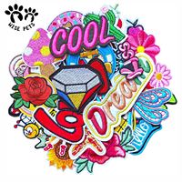 Badges de broderie Patch tissé bricolage chapeau chaussure tissu étiquette Logo personnalisé patchs brodés avec fer sur le dos