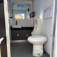 Bâtiments préfabriqués VIP de luxe, toilettes portables mobiles et unités de douche mobiles pour le camping en plein air en provenance de Chine