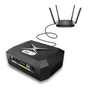 Melhor Fonte de Alimentação UPS Svc Mini Dc UPS Sistema Com Lifepo4 Bateria Para Wifi Router 2a Saída 12v