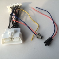 OBD2 OBDII 16 Broches Répartiteur Y Extension OBD2 assemblage de câble Automatique De Diagnostic De Voiture de harnais de câblage automatique de 10cm de calibre 22