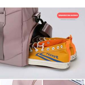 Sac de sport de voyage à grande capacité avec logo personnalisé, nouveau design, vente chaude, sac de sport portable pour femmes avec compartiment à chaussures - Product Image 4