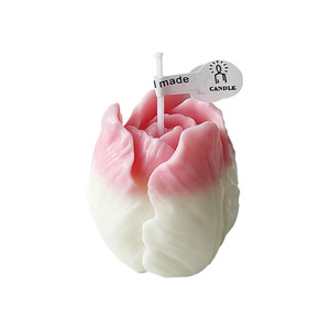 Bougie parfumée décorative à la cire de soja aux fleurs de tulipe - Product Image 6