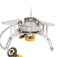 Réchaud à gaz butane portable MINI, brûleur multi-usages, résistant au vent, pour le camping, les pique-niques, les grillades, la randonnée, les voitures, les hôtels