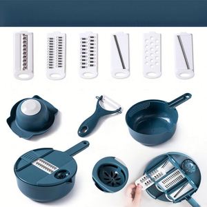 Multipurpose Manual Kitchen <b>Vegetable</b> Slicer Spiralizer Shredder with Guard Stainless Steel Sustainable Fruit & <b>Vegetable</b> <b>Cutter</b> - Product Image 6