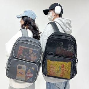 Mochila de Malla Transpirable Nueva de Verano para Estudiantes de Secundaria y Preparatoria, Mochila de Malla de Gran Capacidad para Viajes y Gimnasio - Product Image 2