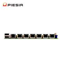 Piesia Mini Itx Carte Mère J1900 Cpu Carte Mère Avec 6 Ports Lan Réseau Safe Firewall Vpn Carte Mère Sans Ventilateur Mini Pc