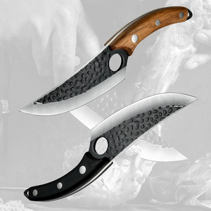 Cuchillo para deshuesar hecho a mano de 6 pulgadas, cuchillo de Chef serbio de acero inoxidable para carnicero, cuchillo de matanza para acampar - Product Image 3