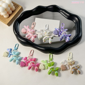 Oferta Caliente: Llaveros 3D de Dibujos Animados, Accesorios y Abalorios, Lindos Llaveros de Anime, Llavero de Perro Globo para Bolsos de Niñas y Mujeres con Flor - Product Image 5