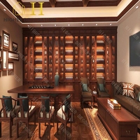 Vitrine de magasin de cigares vintage, éclairage haut de gamme, 2 portes vitrées, humidor à cigares en bois, vitrine à cigares avec plateau et tiroir