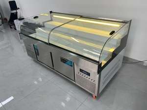 Barbecue Vitrine Réfrigérée Buffet Hot Pot Échelle En Acier Inoxydable Vaporisateur Glace Congélateur Commercial Personnalisé et Réfrigérateur - Product Image 2