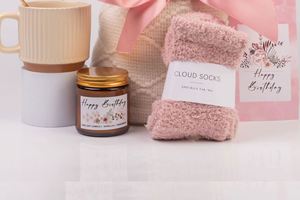Coffret de Vœux de Guérison Personnalisé pour Femme avec Couverture, Bougies et Tasse – Idéal pour Anniversaire ou Fête des Mères – Maman - Product Image 4