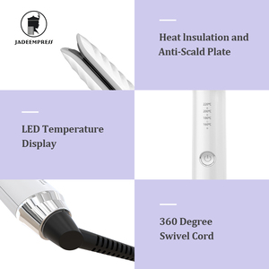 Rizador de Pelo Profesional para Salón con Pantalla LED, Nuevo Revestimiento Cerámico, Rizador Eléctrico con Calentador PTC para Ondas y Rizos - Product Image 2