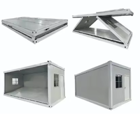Rumah Kontainer Lipat Sementara 20ft, Kantor Prefabrikasi Baja Kayu Mobile untuk Penggunaan Kamar Tidur, Hotel, Mal, Gudang