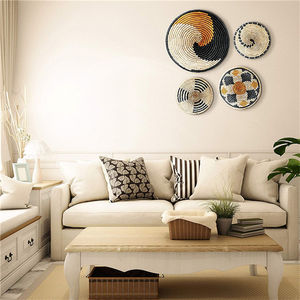 Plaques décoratives murale en osier personnalisé, lot de 5, pour décoration murale, salon, citrouille, panier mural, personnalisé - Product Image 2