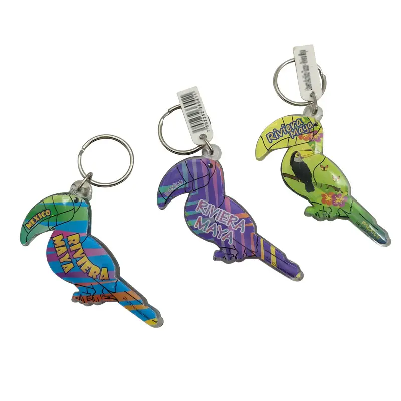 Acrylic Keychain bird plastic keychain acrylic souvenirs promotion gifts