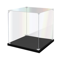 Boîte de présentation en acrylique transparente à assembler pour Lego, alternative au boîtier en verre pour l'affichage de figurines, jouets, rangement à domicile