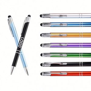 Bolígrafo Táctil Promocional de Aluminio con Punta de Bola, OEM/ODM, Marca BP 07, Impresión de Serigrafía, Tinta Negra, Personalizado para Móviles - Product Image 1