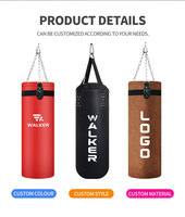 Équipement de boxe professionnel sacs de frappe sacs de sable coup de pied boxe MMA entraînement sport cuir boxe cible sac