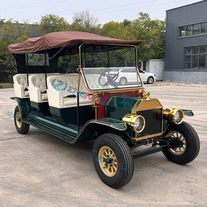 Vehículos eléctricos verdes 6-8 asientos Proveedor de automóviles clásicos <span class=keywords><strong>Limusina</strong></span> con batería Carros de golf Transporte especial - Product Image 5