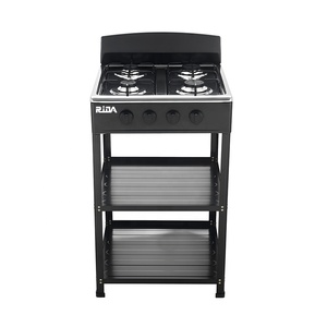 Cocina <span class=keywords><strong>de</strong></span> <span class=keywords><strong>Gas</strong></span> Moderna Ridax <span class=keywords><strong>de</strong></span> 4 Quemadores con Soporte <span class=keywords><strong>de</strong></span> Acero Inoxidable, Independiente para Uso Doméstico y Exterior - Product Image 3