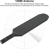 Antenne externe en caoutchouc 8,0 dBi avec connecteur mâle pour routeur WIFI 2,4 GHz 3G 4G 5G LTE, polarisation verticale, impédance 50 ohms