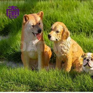 Lámpara de resina con forma de perro sentado para exteriores, luz decorativa LED para parques, césped y decoración de festivales. - Product Image 3