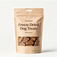 Emballage écologique et recyclable pour compléments alimentaires pour animaux de compagnie, sac à fermeture éclair en PE mono pour vitamines, comprimés à mâcher, graines, granulés, nourriture pour oiseaux