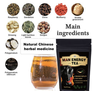 Thé énergétique pour homme aux herbes naturelles biologiques avec ginseng et baies <span class=keywords><strong>de</strong></span> goji pour la vitalité masculine, la fertilité accrue et l'amélioration <span class=keywords><strong>de</strong></span> la fonction sexuelle - Product Image 4