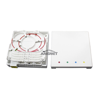 Boîtier de terminaison de fibre optique FTTH PTO avec adaptateur de volet SC/LC pour intérieur, 1, 2 ou 4 cœurs