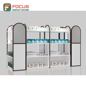 Luxury Hairpiece Display Counter Glass Showcase Lockable Drawer Shelf Display Counter Cabinet - Product Image 3