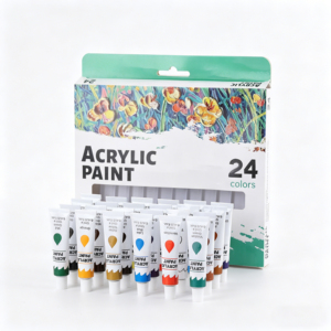 Juego de Pintura Acrílica de 24 Colores, Tubos de Pintura Artística <span class=keywords><strong>con</strong></span> Pigmentos Ricos <span class=keywords><strong>para</strong></span> Artistas Principiantes - Product Image 1